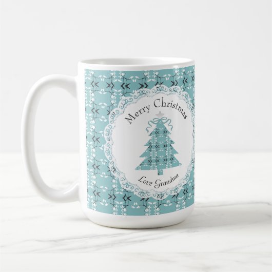 Feestelijke Koninklijke Botanische Robins Ei Blauw Koffiemok (Links)