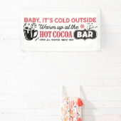Feestelijke koude buiten Hot cacao bar verkopers Spandoek (Insitu)