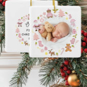 Feestelijke Krans Foto Kerst Ornament