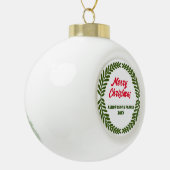 Feestelijke krans kerstversiering, Feestdagen Xmas Keramische Bal Ornament (Links)