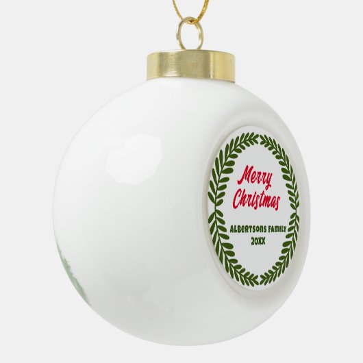 Feestelijke krans kerstversiering, Feestdagen Xmas Keramische Bal Ornament (Links)