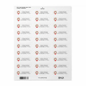 Feestelijke Krans Retouradres Etiket (Full Sheet)