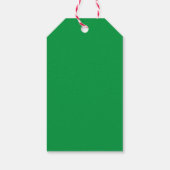 Feestelijke krans Vrolijke Kerstmis Aangepaste Naa Cadeaulabel (Achterkant)