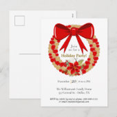 Feestelijke Kranse Viering Feestdagenkaart (Voorkant / Achterkant)