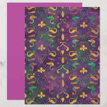 Feestelijke Krullen Scrapbook Papier