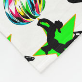 FEESTELIJKE KUNSTSCHAATSEN KERST DESIGN FLEECE DEKEN (Hoek)