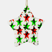 FEESTELIJKE KUNSTSCHAATSER KERSTONTWERP KERAMISCH ORNAMENT (Rechts)