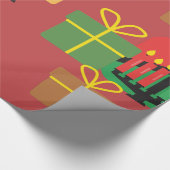 Feestelijke Kwanzaa Cadeaus Patroon Inpakpapier (Hoek)