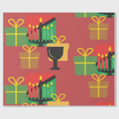 Feestelijke Kwanzaa Cadeaus Patroon Inpakpapier (Vlak)
