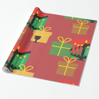 Feestelijke Kwanzaa Cadeaus Patroon Inpakpapier