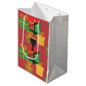 Feestelijke Kwanzaa Gift Bag Medium Cadeauzakje (Voorkant Gekanteld)