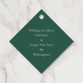 Feestelijke kwintet kerstcadeau Label (Achterkant)