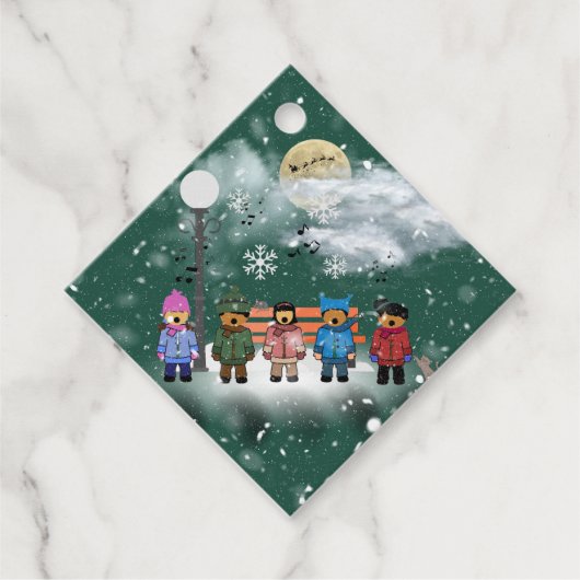 Feestelijke kwintet kerstcadeau Label (Voorkant)