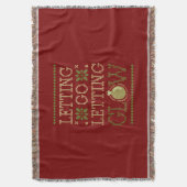 Feestelijke 'Laat los Laat gloeien' Kerst Deken (Voorkant Verticaal)