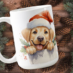 Feestelijke Labrador Retriever Christmas Puppy Dog Koffiemok<br><div class="desc">Introductie van onze charmante koffie mok met de geliefde Labrador Retriever, net op tijd voor het vakantieseizoen! Perfect voor hondenliefhebbers, deze mok is verkrijgbaar in zwart, geel of chocolade labrador opties, zodat u uw favoriet kunt kiezen. Onze mok biedt feestelijke design om uit te kiezen, waaronder een gezellige open haard...</div>