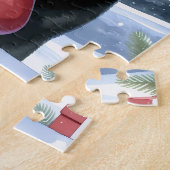 Feestelijke Labrador Retriever Hondenfeestdag Kers Legpuzzel (Zijkant)