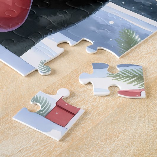 Feestelijke Labrador Retriever Hondenfeestdag Kers Legpuzzel (Zijkant)