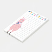 Feestelijke Lama Post-it® Notes (Schuin)