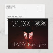 Feestelijke Lantaarn Gelukkig Nieuwjaar 2023 Briefkaart (Voorkant / Achterkant)