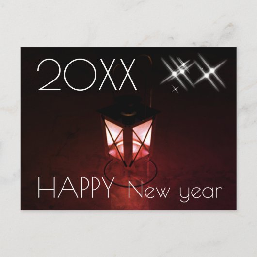 Feestelijke Lantaarn Gelukkig Nieuwjaar 2023 Briefkaart (Voorkant)