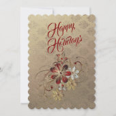 Feestelijke Laurel Holiday Party uitnodiging (Voorkant)