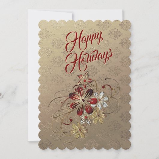 Feestelijke Laurel Holiday Party uitnodiging (Voorkant)