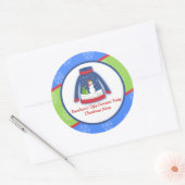 Feestelijke Lelijke Sweater Custom Favor Sticker (Envelop)