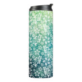 Feestelijke lente Bloemen Thermische Tumbler Thermosbeker (Gedraaid links)