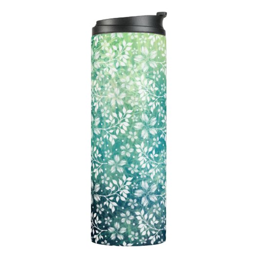 Feestelijke lente Bloemen Thermische Tumbler Thermosbeker (Gedraaid links)
