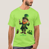 Feestelijke Leprechaun St. Patrick's Day T-shirt (Voorkant)