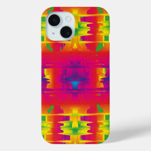 Feestelijke Levendige Kleur Indiase Patroon iPhone 15 Case