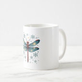 Feestelijke libel gloed koffiemok (Voorkant rechts)