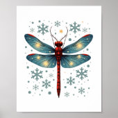 Feestelijke libel gloed poster (Voorkant)