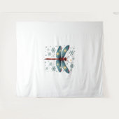 Feestelijke libel gloed wandkleed (Voorkant (horizontaal))