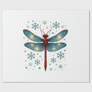 Feestelijke Libelle Gloed Cadeaupapier