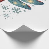 Feestelijke Libelle Gloed Cadeaupapier (Hoek)