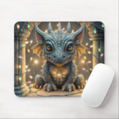 Feestelijke Lichten Chibi Gargoyle Dragon Muismat (Met muis)