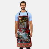 "Feestelijke Lichten en Blooms Christmas Tree Scho Schort (Gedragen)