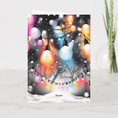 Feestelijke Lichten Feestdagen Kaart (Achterkant)