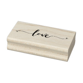 Feestelijke LIEFDE Swirls | Kerstmis | VALENTIJNSD Rubberstempel