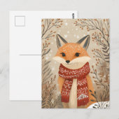 Feestelijke lieve Kabouter Kerst Groet Briefkaart (Voorkant / Achterkant)