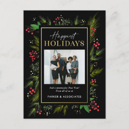 Feestelijke Lijst Zakelijke Vakantie Fotokaart Bri Feestdagenkaart