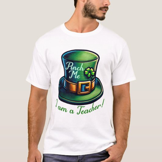 Feestelijke Lucky Teacher St. Patrick's Day vierin T-shirt (Voorkant)