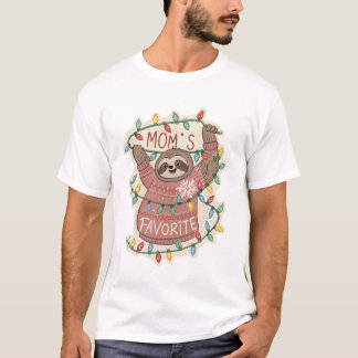 Feestelijke Luiaard Meltdown Sticker: Ugly Sweater T-shirt