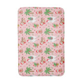 Feestelijke luiaards en lama's vakantiepatroon badmat (Voorkant Verticaal)