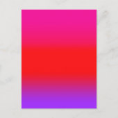 Feestelijke Magenta Rode Paarse Ombre  Briefkaart (Voorkant)