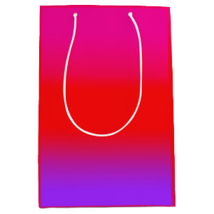 Feestelijke Magenta Rode Paarse Ombre Gradiënt Pat Medium Cadeauzakje