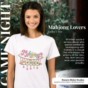 Feestelijke Mahjong-liefhebber Dames Basic T-Shirt