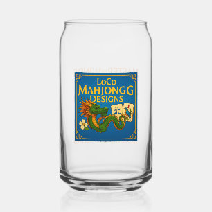 Feestelijke Mahjong pintglazen Blikvorm Glas