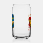 Feestelijke Mahjong pintglazen Blikvorm Glas (Links)